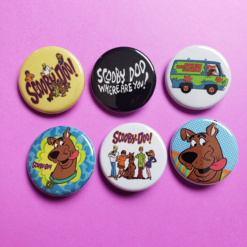 Scooby Doo Button Pin Set